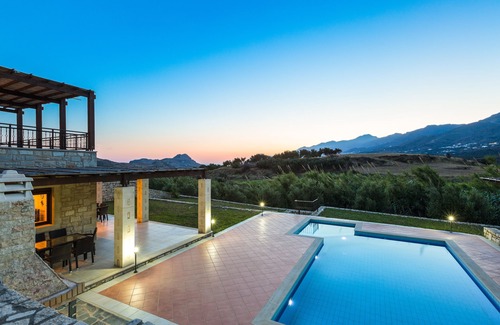 Lefkogeia Villa | Poseidon Villa, Private pool, amazing sea views, walking distance to shops