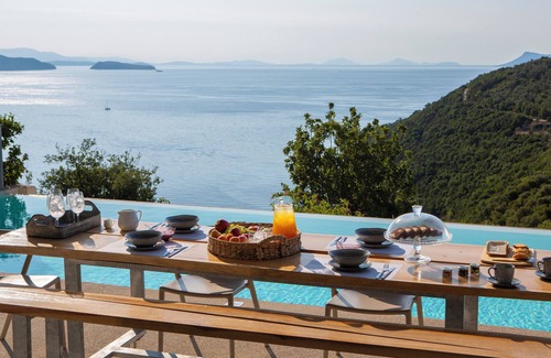 Evgiros Villa | Posidonia , view of Gods & salt water pool!