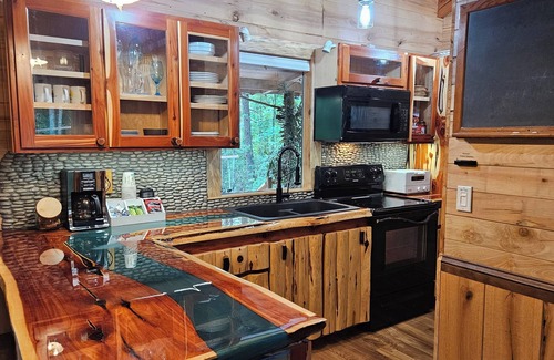 Mill Spring Cabin | Power. Water. Internet. Netflix. Newly built. Free breakfast supplies included.