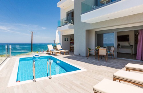 Panormos Villa | Premium Beachfront Villa With Private Pool & Panoramic Sea Views From Any Angle