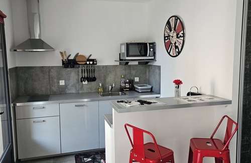 La Tour-d'Aigues Apartment | Pretty new studio in the countryside 2kms from the village. Quiet, facing vineyards