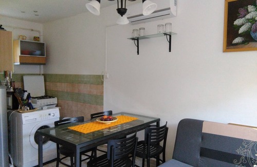 Balatonmariafurdo House | Pretty terrace, air conditioning, 2 bedrooms, baby bed, barbecue area, parking