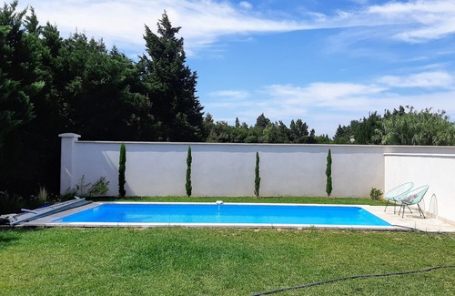 Mouries Villa | Pretty vacation rental with pool in Mouriès. Sleeps 8.