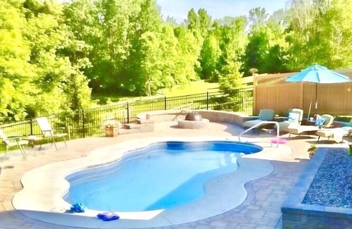 Saratoga Springs House | Privacy and greenery less than 3 miles from Saratoga Race Track and SPAC!