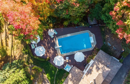 Sainte-Adele House | Private 5-Acre Estate with Pool, Spa, Sauna & Mountain Views