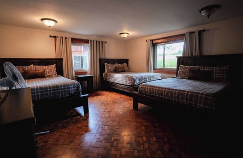 Rushville Cabin | Private 90+ acres! Indoor Heated Saltwater Pool. Private Lodge With Amenities