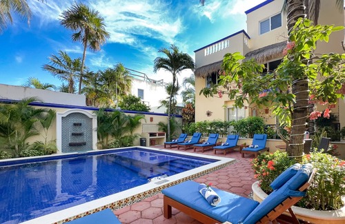 Puerto Morelos Apartment | Private balcony overlooking the pool, peaceful apartment with great amenities