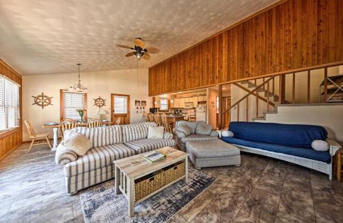 Colington Harbour House | Private Boat Dock Fun OBX Family Getaway with Deck