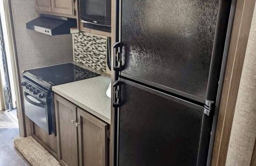 Litchfield House | Private camp site on Sand Pond, nicely furnished RV & your own private dock!
