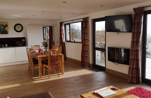 Washfield House | Private covered hot tub and beautiful views