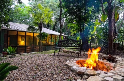 San Ignacio Cabin | Private forest view cabin w/AC, 2 beds-restaurant and car rental on site.