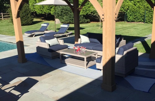 Silver Beach House | Private heated pool and spacious yard. 5 minute walk to the beach.