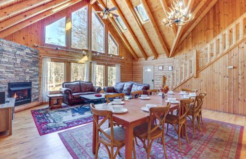 Briar Crest Woods House | Private Hot Tub and Fire Pit Log Cabin in Blakeslee