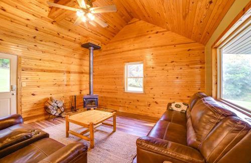 Clay House | Private Lake and Dock Log Cabin, 2 Mi to Clay!