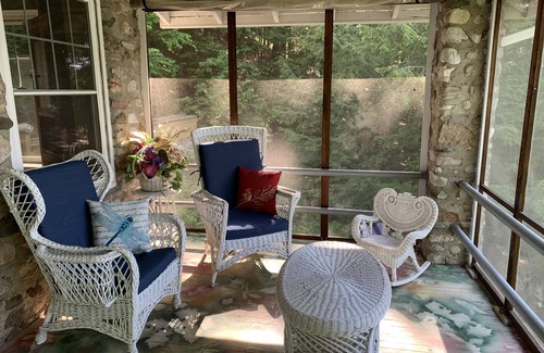 Queensbury Cabin | Private lake front cottage with spectacular views & private dock/swimming area.
