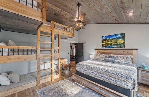 Minong Cabin | Private Lakeside Mansion - Heated Pool - Two Hot tubs - Home Theater - 10000SF