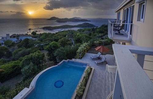 Estate Little Saint Thomas Villa | Private Oceanfront Villa with Beach Access: Siren's Song