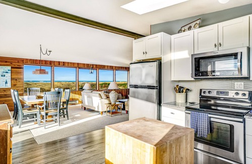 Copalis Beach House | Private ocean view escape with large deck, WiFi, & wood-burning fireplace