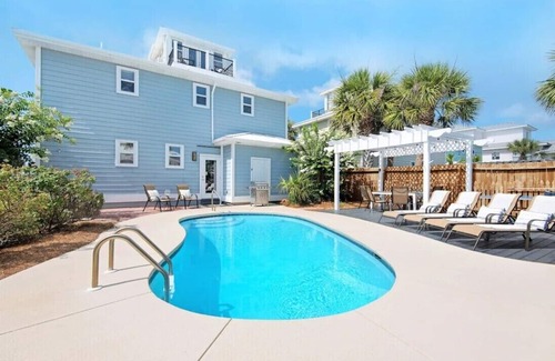 Crystal Beach House | 🏖️Private Pool | 6-Seater LSV (Golf Cart) | Gulf Views | 6BR Splash🏖️