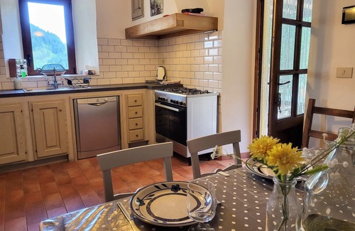 Camporgiano Villa | Private pool, big views, pure peace. Sleeps 8, 4 bedrooms/4 bathrooms. Wi-Fi