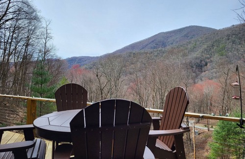 Cataloochee Ranch Ski Chalet | Private retreat with mountain views and a cascading creek on 3 acres. Fast wifi