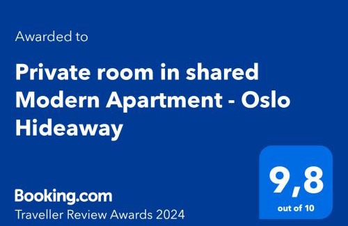 Oslo House | Private room in shared Modern Apartment - Oslo Hideaway