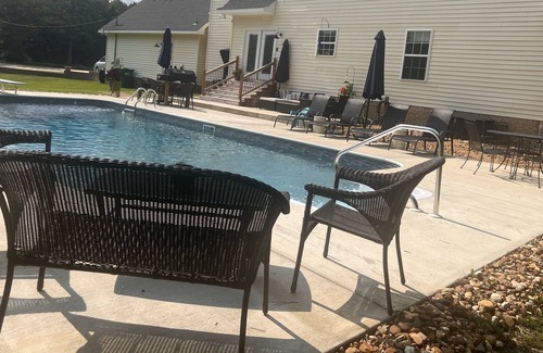 Northport House | Private setting with pool 14 mi from downtown Tuscaloosa / Bryant Denny Stadium