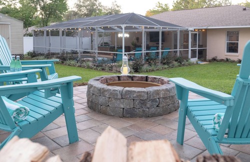 Citrus Springs House | Private Spa/Heated Pool! Firepit, Pool/Game Tables-Near Crystal & Rainbow Rivers