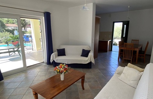 Psili Ammos Villa | Private villa with pool, seconds from sandy beach!