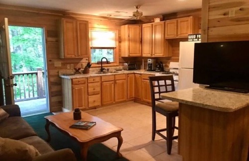 Cullowhee House | Private Wooded Lakefront, Lake Glenville Comfy Cozy Rustic Bungalow w/Dock
