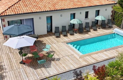 Vielle-Saint-Girons Villa | Proche Léon Villa 8 Personnes, Piscine Chauffée à 5 km de L'océan