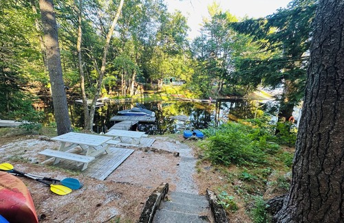 North Sebago Cottage | Professionally styled waterfront cottage on Sebago. Cozy and Serene.