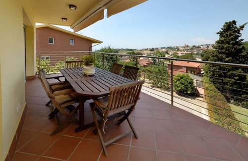 Sant Vicenc de Montalt Villa | Property with views, pool and garden in Barcelona area. Free wifi, a /c