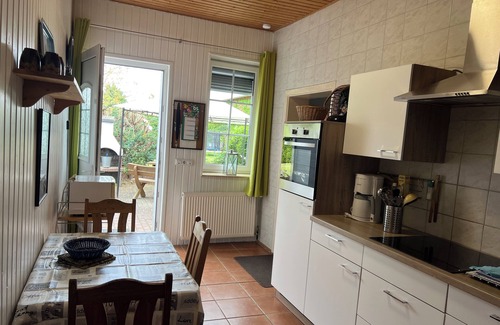 Crussow Apartment | Pure relaxation: first floor apartment, sun terrace with barbecue & fireplace, sauna