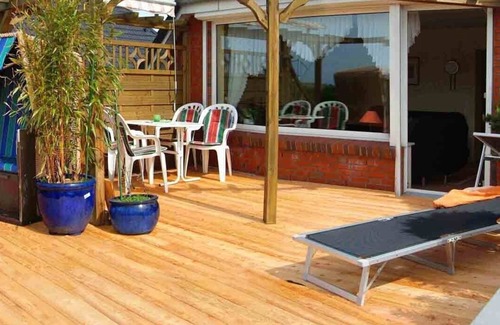 Rodemis Apartment | Pure relaxation on the large roof terrace 42 sqm - beach chair - fantastic view