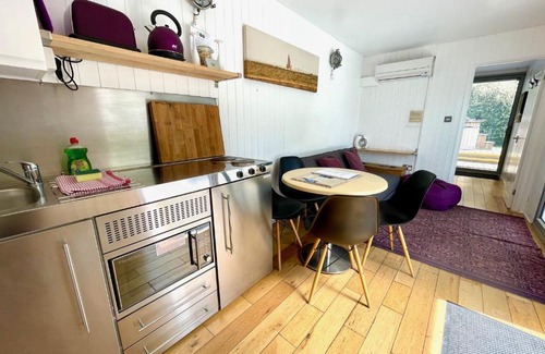 Brightlingsea House | Purple CargoPod at Lee Wick Farm Cottages & Glamping