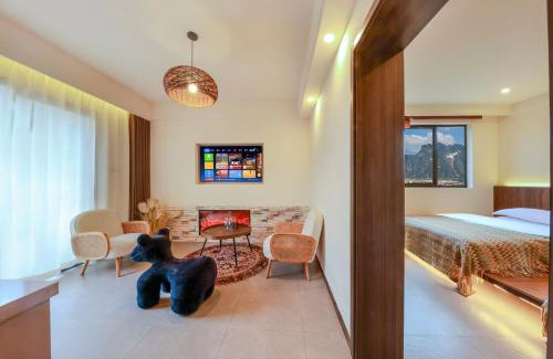 Lintong District Cabin | Qingqian Guanshan Swimming Pool Private Hot Spring B&B