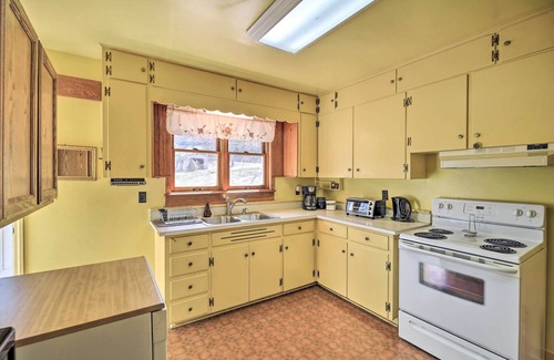 Atkins House | Quaint Creekside Home w/Spacious Deck & Yard