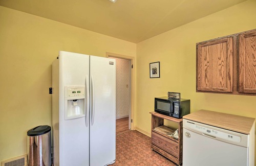Atkins House | Quaint Creekside Home w/Spacious Deck & Yard