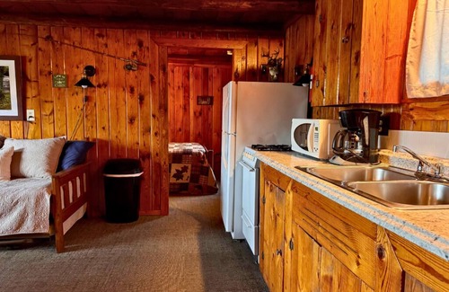 Trout Lake Cabin | Quaint Lakefront Cabin #2 on Frenchman Lake in Trout Lake, MI with row boat