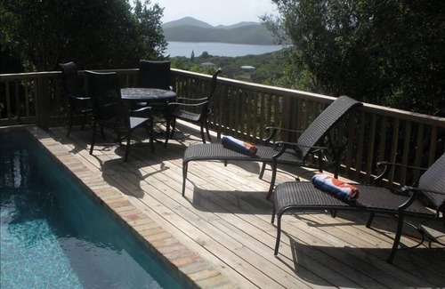 Estate Carolina Cottage | Quaint Studio Cottage with private pool overlooking beautiful Coral Bay