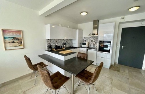Quiberon Apartment | Quiberon: Bel appartement 2 pièces, 40m², à 300m de la plage, balcon, parking privé