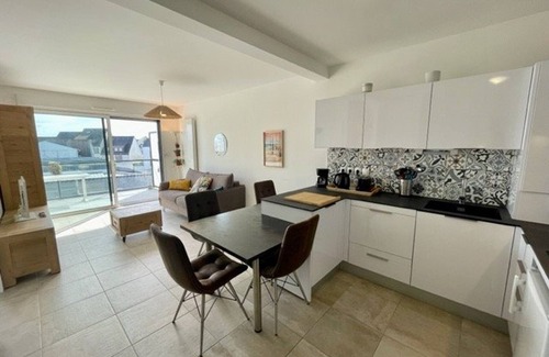 Quiberon Apartment | Quiberon: Bel appartement 2 pièces, 40m², à 300m de la plage, balcon, parking privé