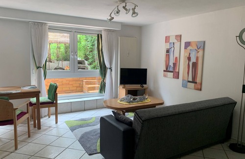 Reichenbach Apartment | Quiet apartment with a large patio