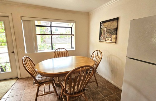 Mira Costa Condo | Quiet, cozy, gated sanctuary for work or play near beaches, shopping and more!