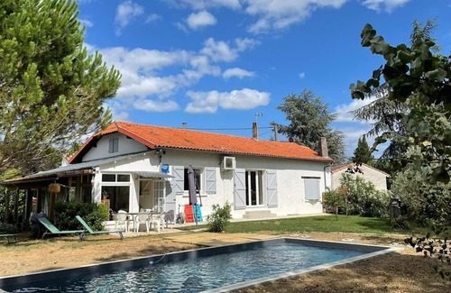 Puylaurens House | Quiet house with unheated pool and countryside views