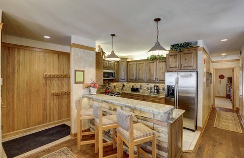 Mountain House Condo | Quiet Location, Private Indoor Hot Tub w/Mountain Views, Close to the Lifts