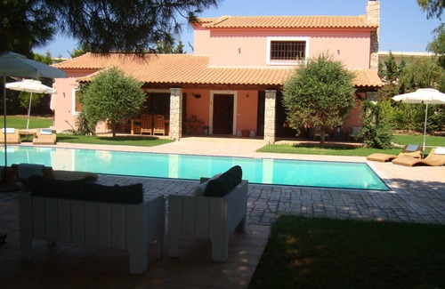 Zacharo Villa | Quiet, luxury beach villa w/huge pool, 5 min's walk from the beach