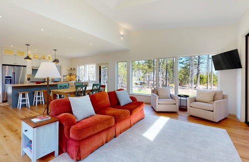 Tenants Harbor House | Quiet, modern, dog-friendly home with ocean views, private trails & firepit