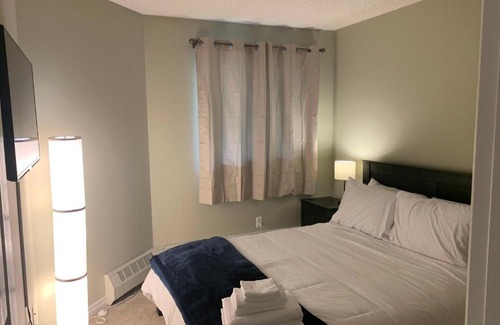 North Central Edmonton Apartment | Quiet Modern DOWNTOWN condo w/ UG Parking